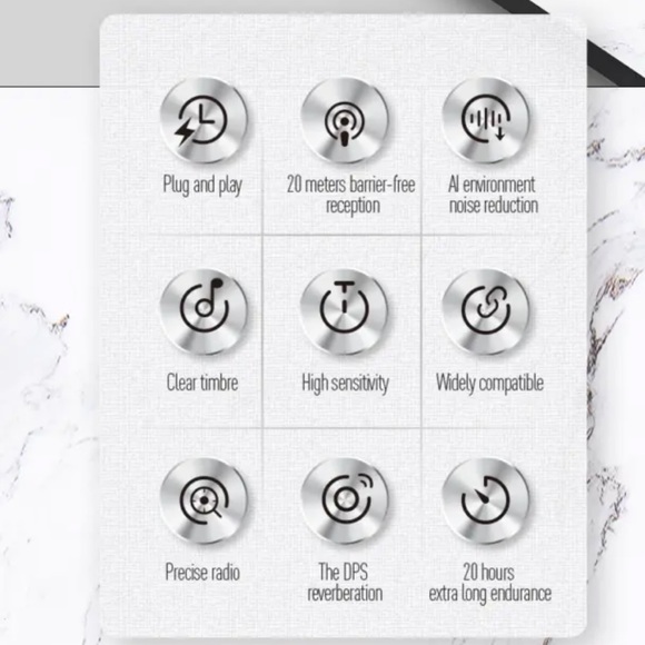 Wireless Lavalier Microphone for iPhone iPad with charging case - Picture 4 of 9